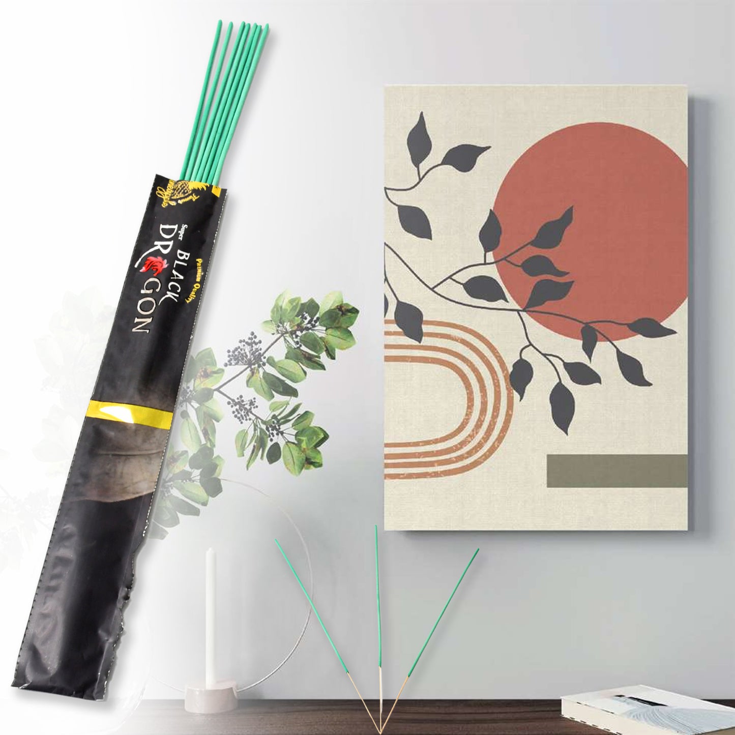Herbal Mosquito Agarbatti Sticks – Natural Insect Repellent Incense | 1 Box (120 Sticks)