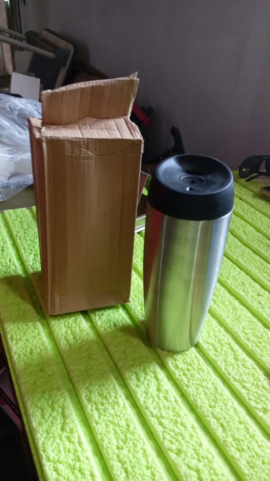 13007 Stainless Steel Vacuum Insulated Coffee Cups Double Walled Travel Mug Car Coffee Mug With Leak Proof Lid Reusable Thermal Cup For Hot Cold Drinks Coffee Tea (850ml Approx) - Chestore