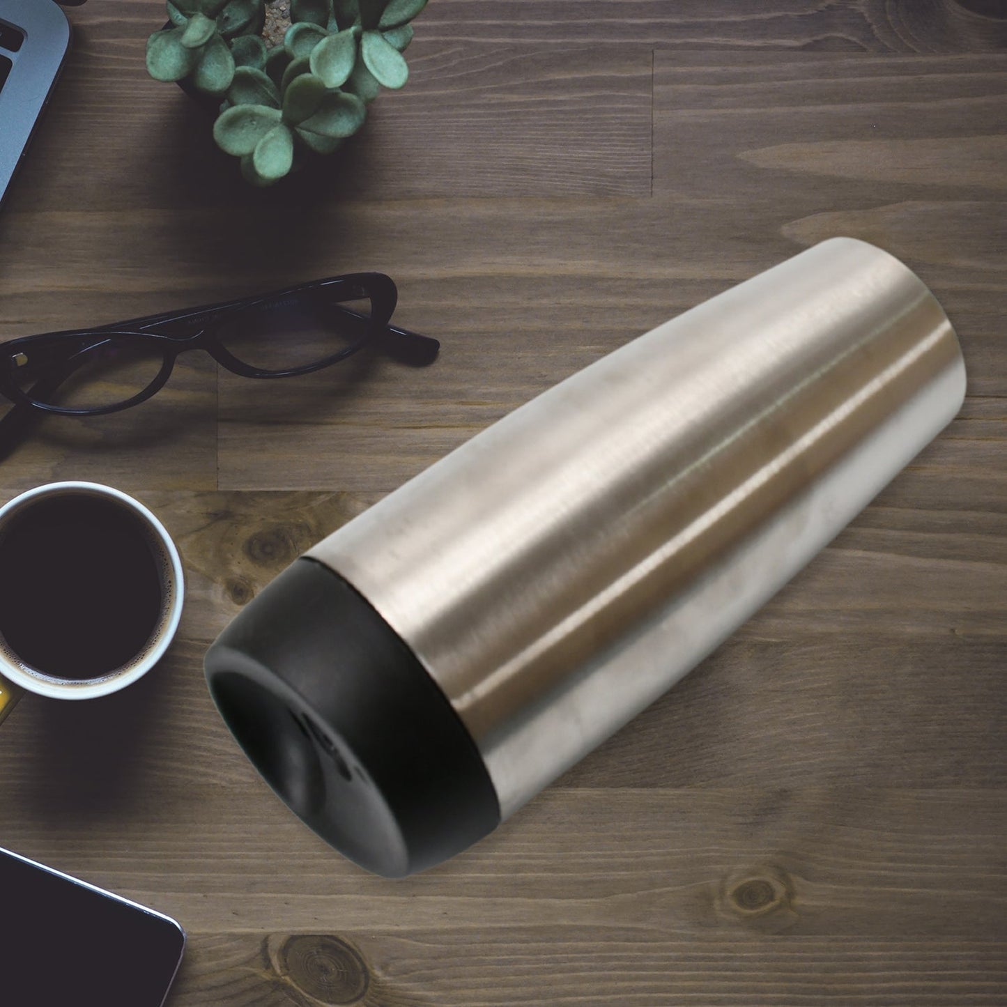 13007 Stainless Steel Vacuum Insulated Coffee Cups Double Walled Travel Mug Car Coffee Mug With Leak Proof Lid Reusable Thermal Cup For Hot Cold Drinks Coffee Tea (850ml Approx) - Chestore