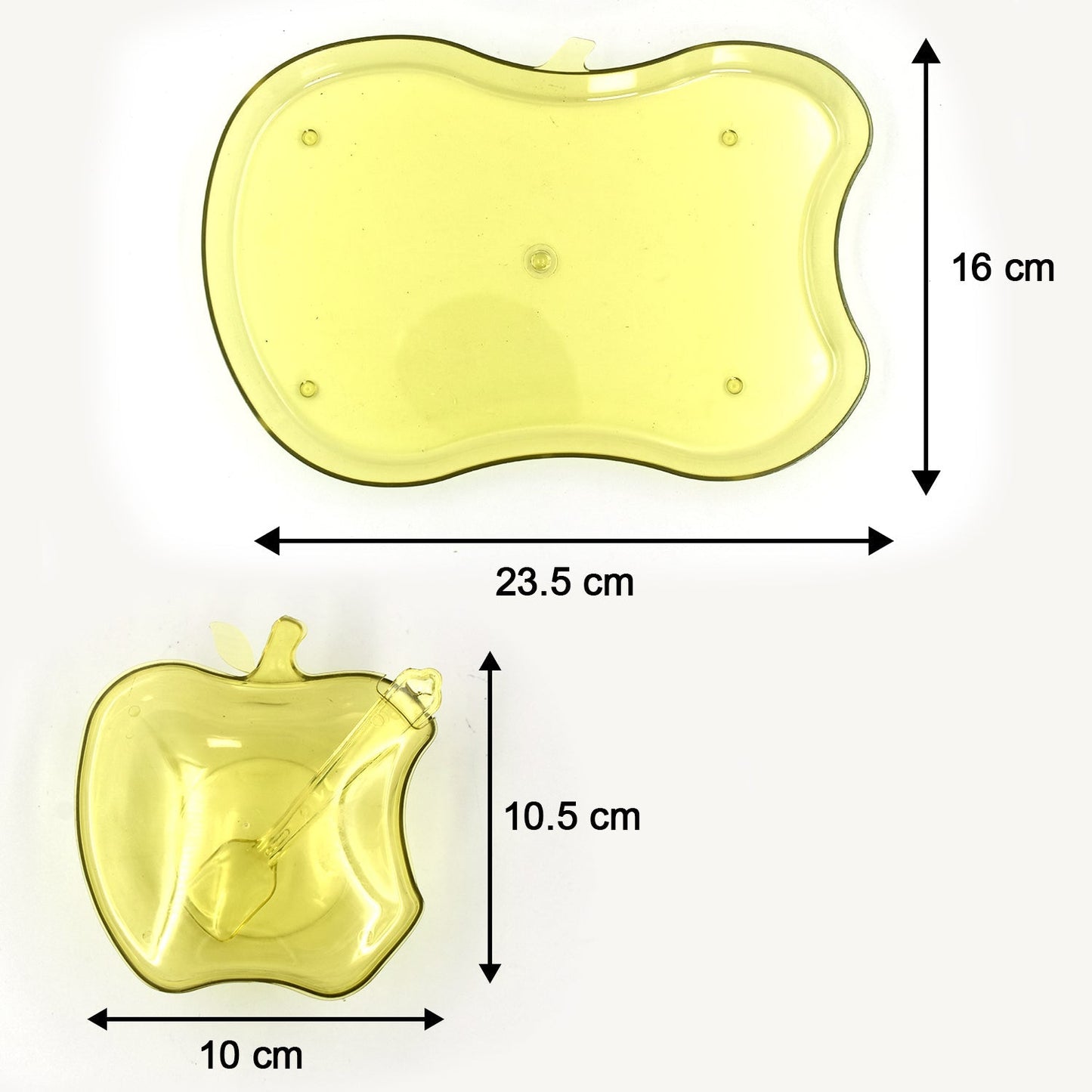 2752 Apple Shape Tray Bowl Used For Serving Snacks And Various Food Stuffs. - Chestore