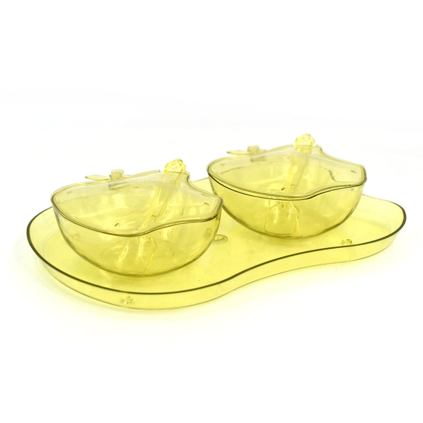 2752 Apple Shape Tray Bowl Used For Serving Snacks And Various Food Stuffs. - Chestore