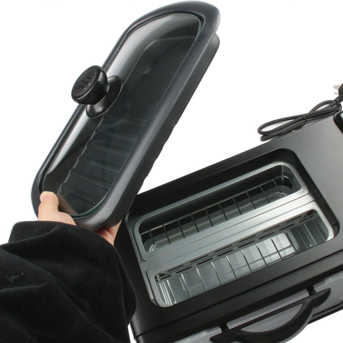 2788 3 In 1 Breakfast Maker Portable Toaster Oven Grill Pan Coffee Maker Full Breakfast Ready At One Go - Chestore