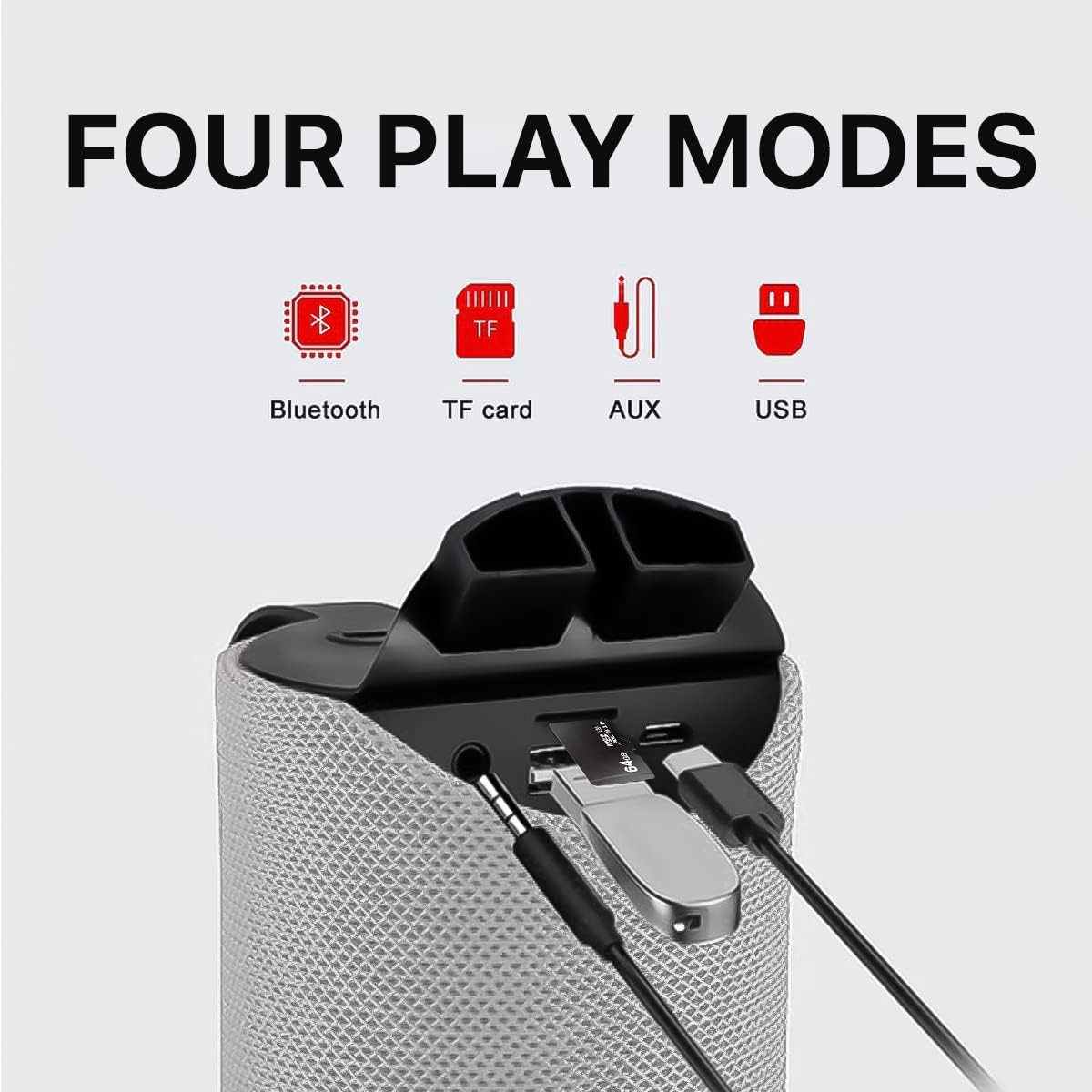 Portable Rechargeable Waterproof Bluetooth Speaker – High Sound & Splashproof Design