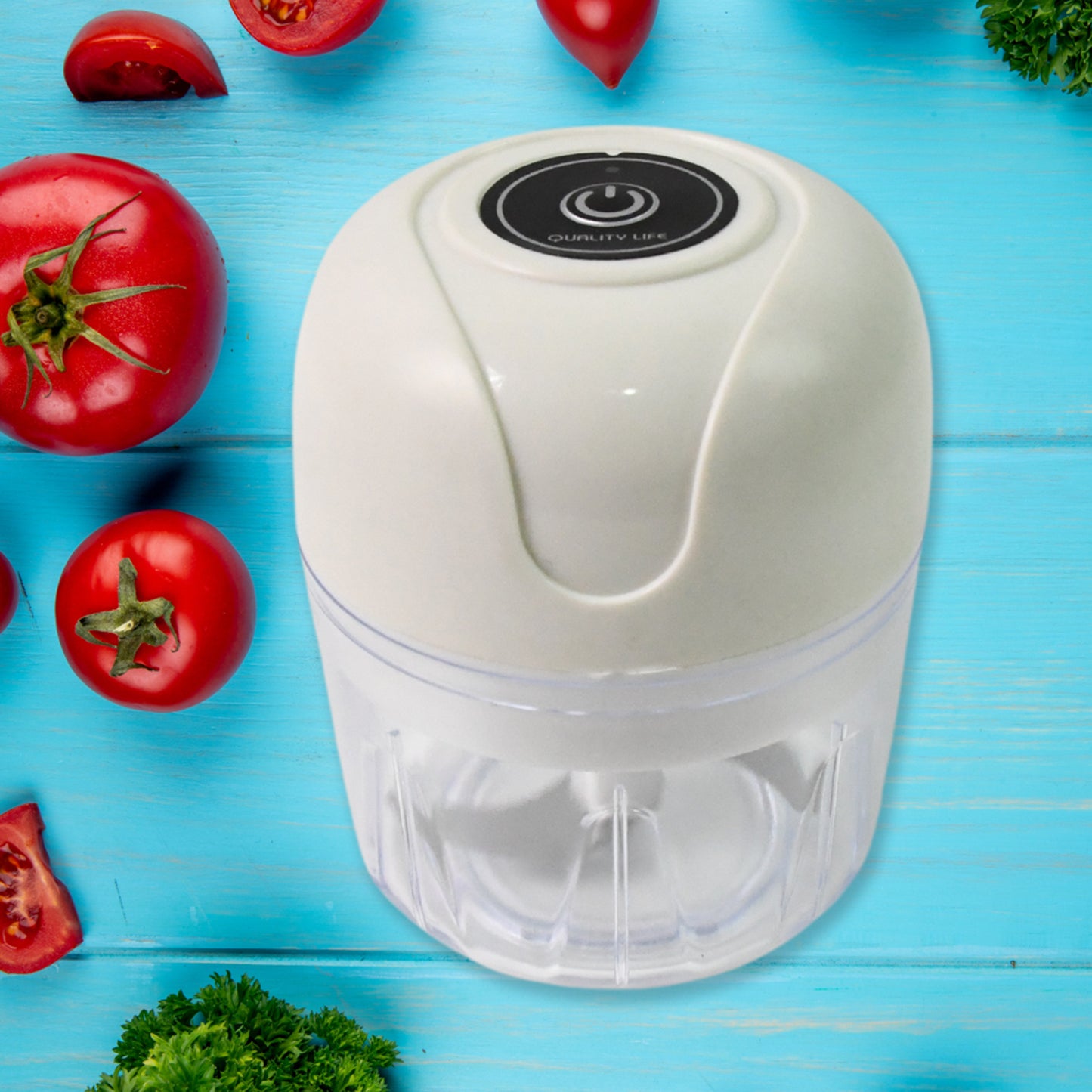 Wireless Usb Rechargeable Mini Electric Garlic Machine Chopper (250ml)