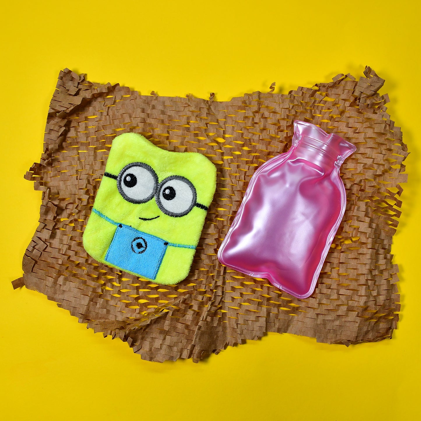 2-Eye Minions Hot Water Bag – Small Reusable Warmer for Pain Relief & Cramps