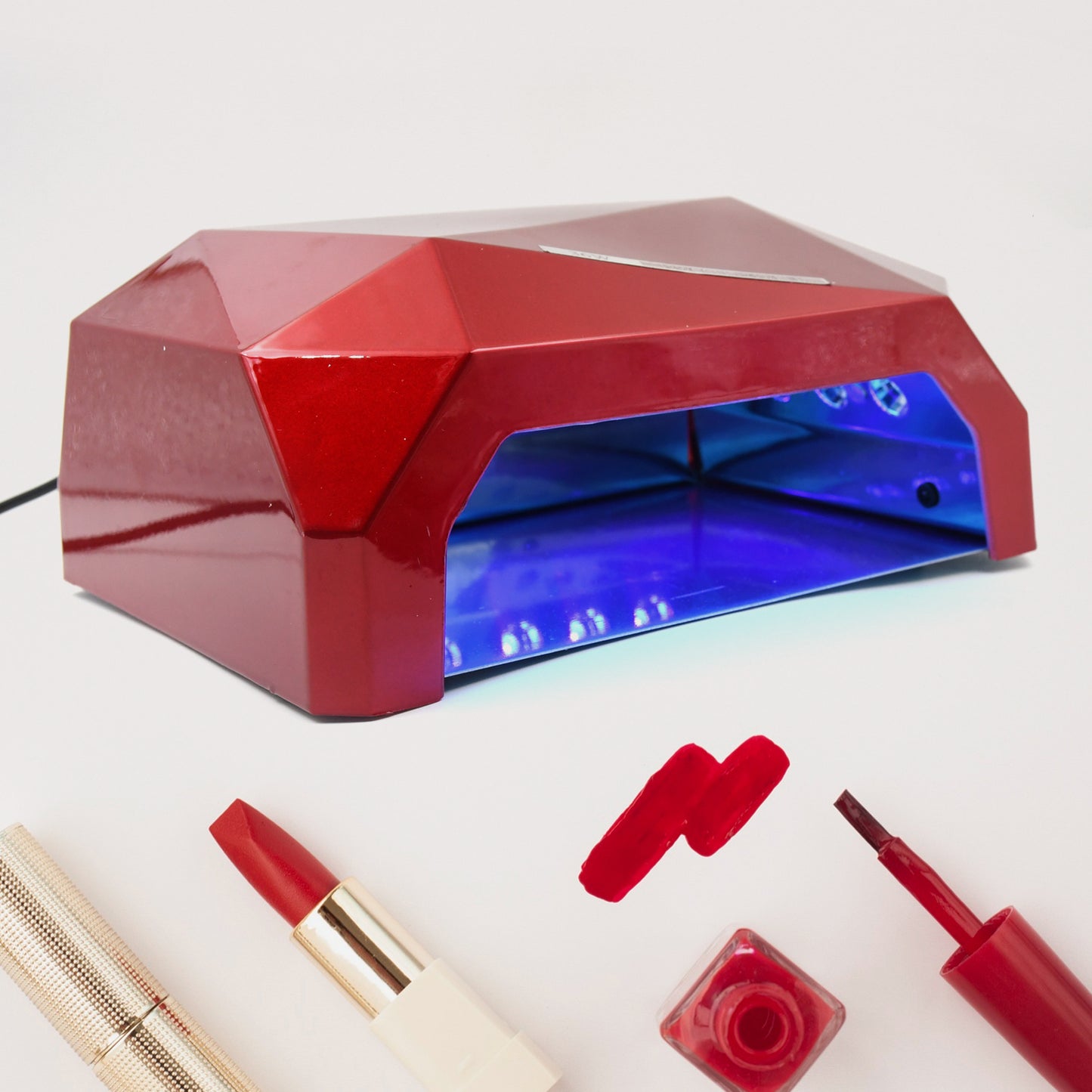 36W LED Nail Dryer – UV Gel Nail Polish Curing Lamp | Diamond Shape Design