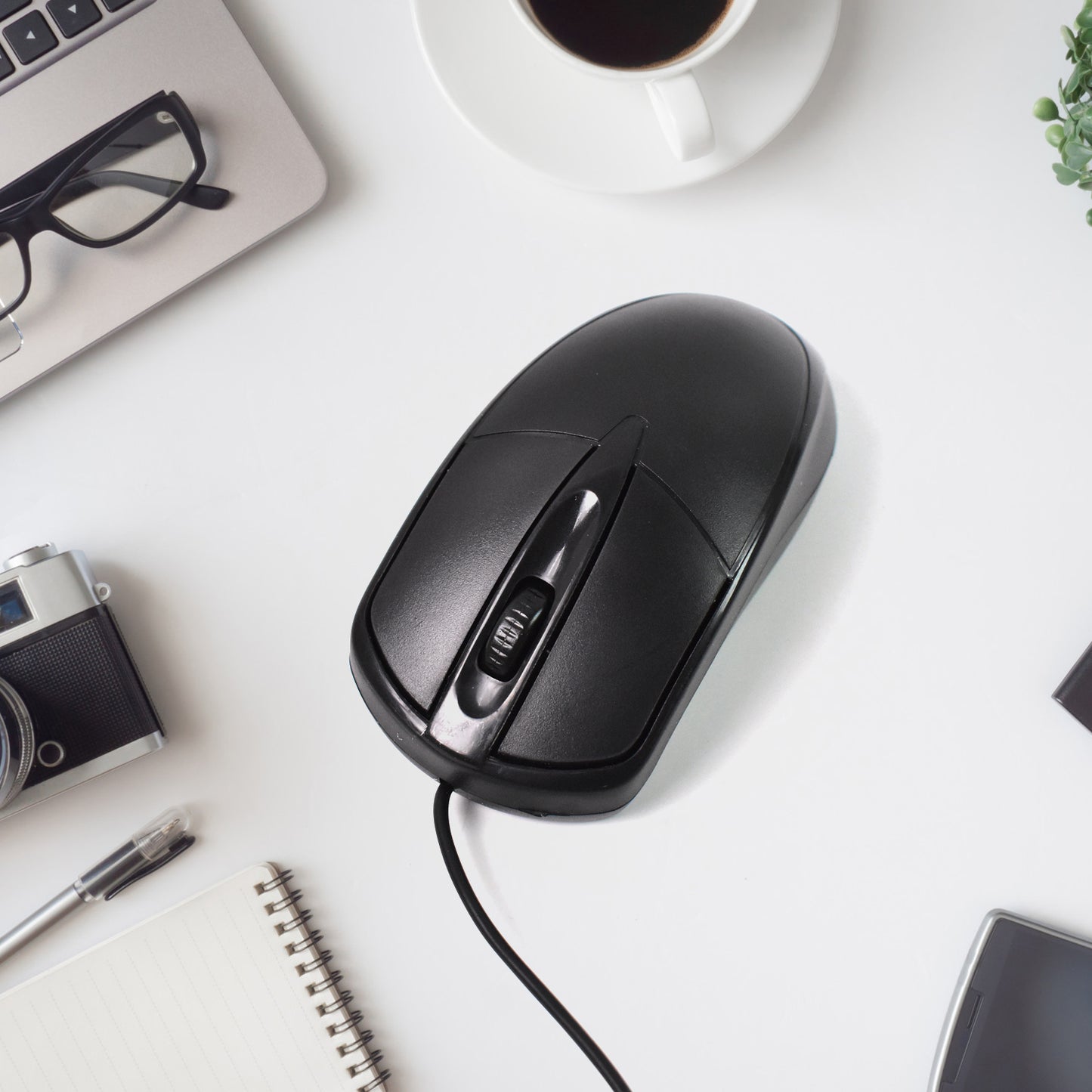 M-045 Wired Optical Mouse for Laptop & PC | Ergonomic USB Mouse – 1 Pc