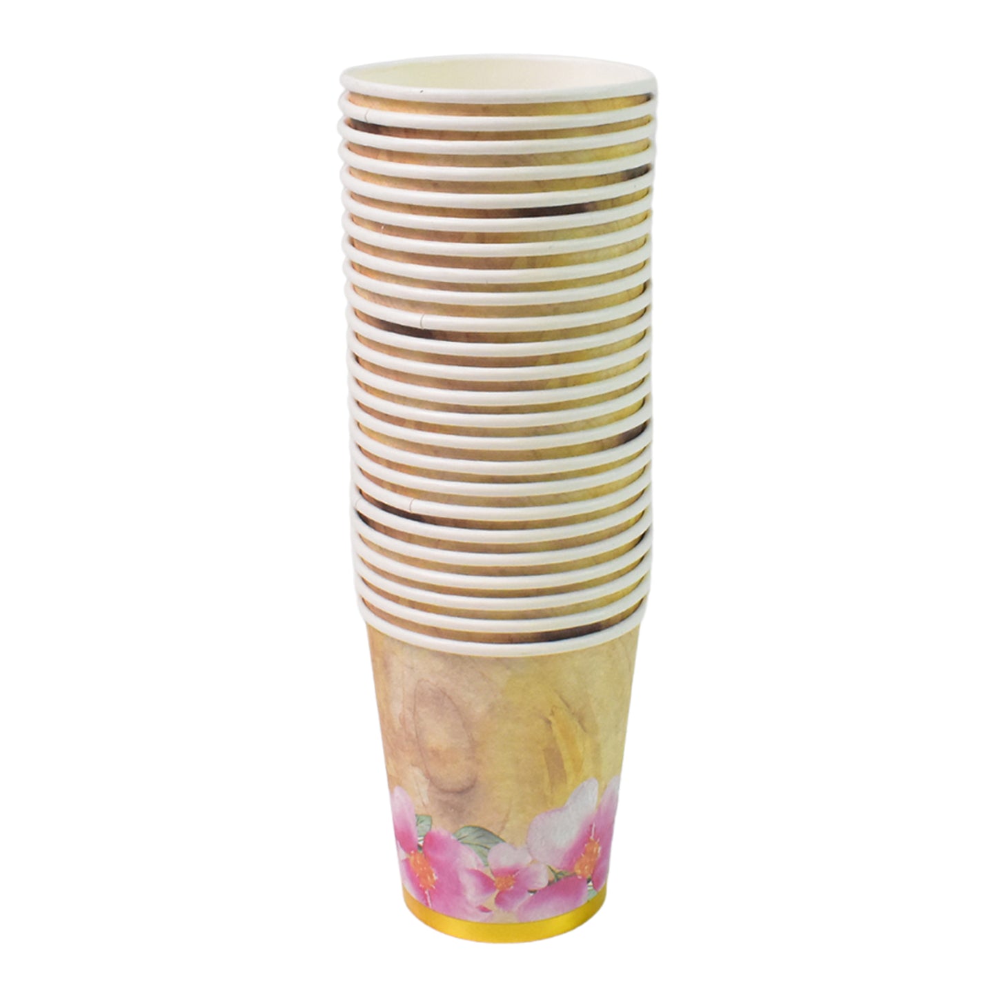 Disposable Paper Cups Disposable Tea Coffee Cups (24 Pcs Set Mix Color Design)