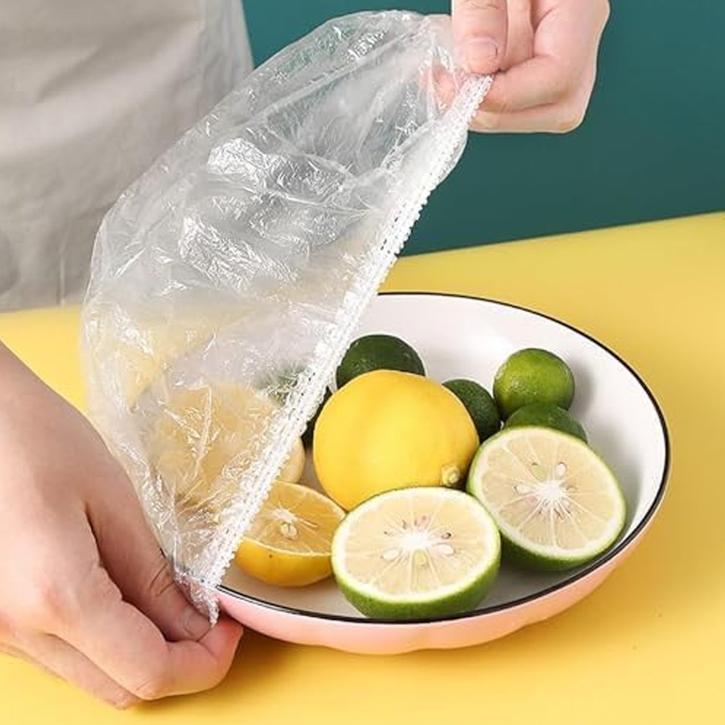 Small Disposable Elastic Food Storage Covers – 100 Pcs Set | Fresh & Spill-Proof 🥗🛡️