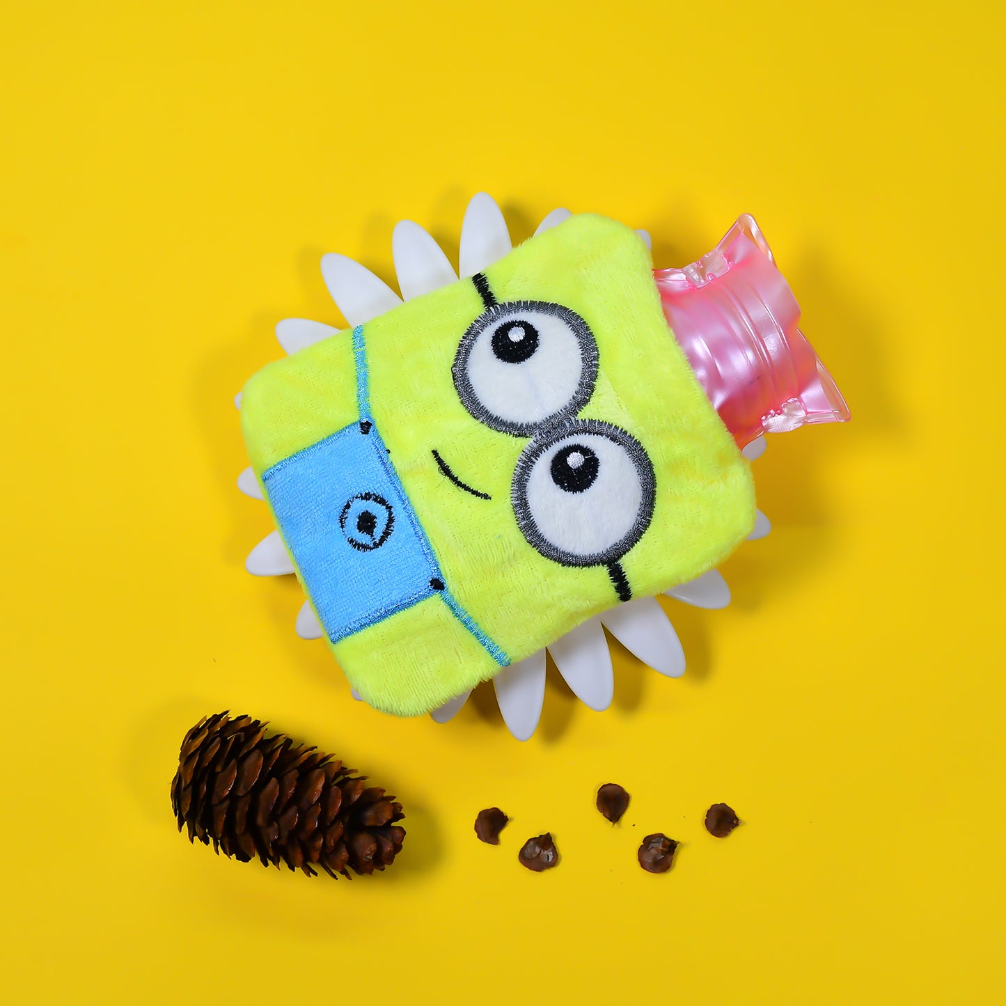2-Eye Minions Hot Water Bag – Small Reusable Warmer for Pain Relief & Cramps