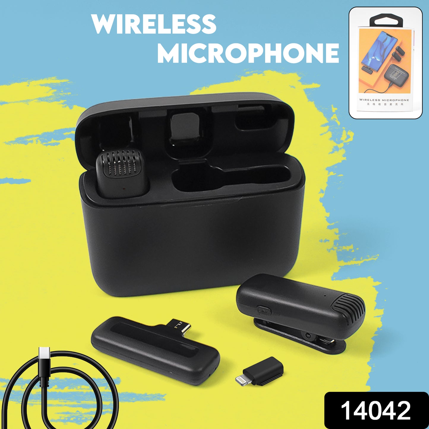Wireless Microphones Collar Mic for All Smartphones (Type-C) – High-Quality Sound | 1 Set