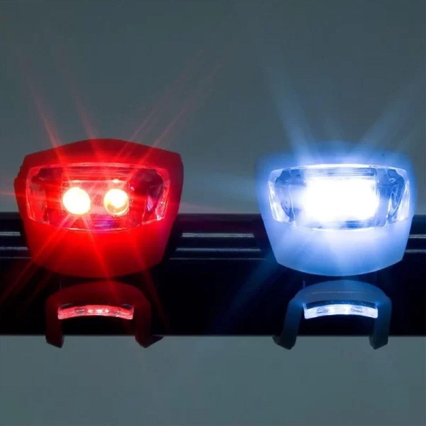 Silicone LED Bike Light Set β Front & Rear Safety Lights (2 PCS) π΄ββοΈπ‘π