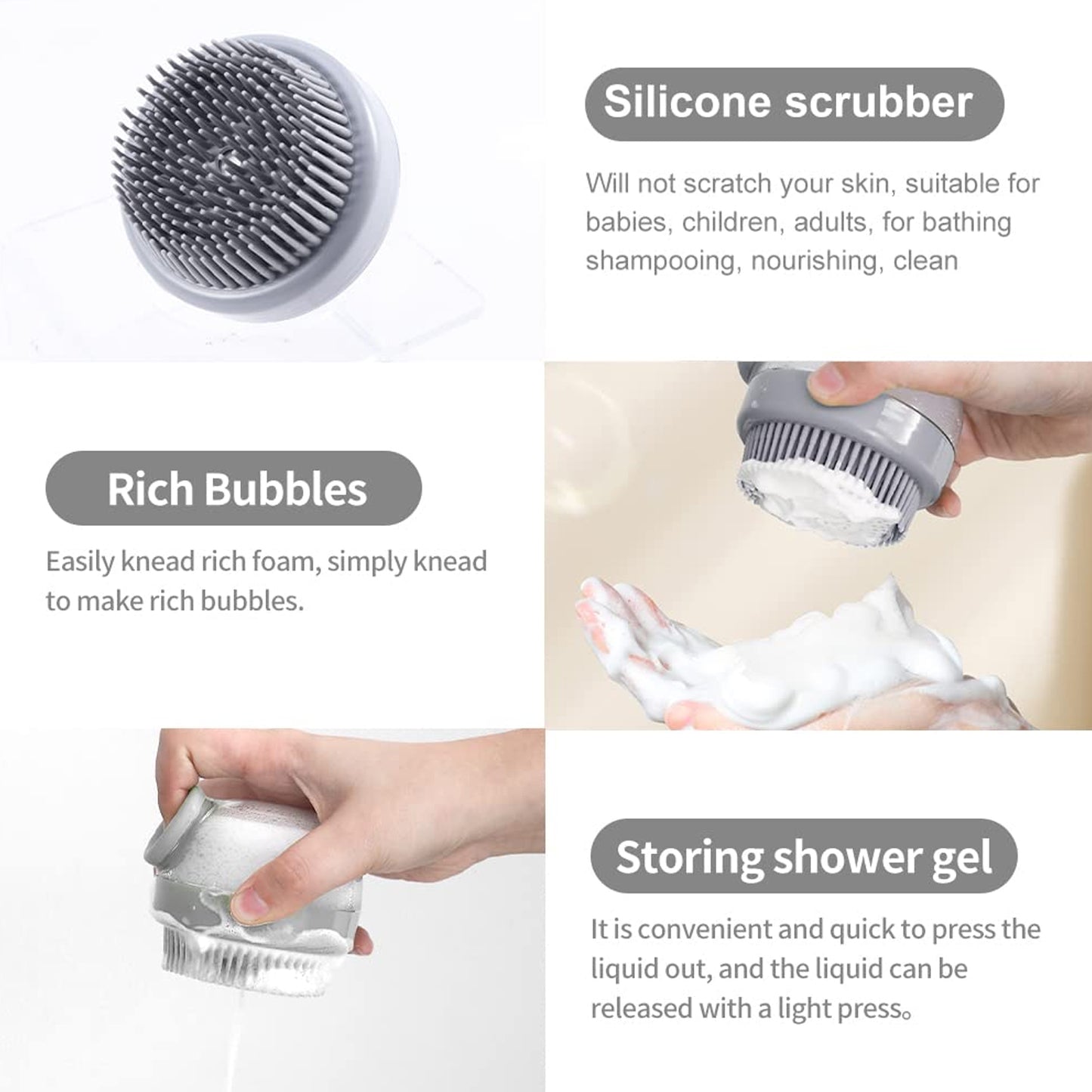 Scalp Massager Shampoo Brush – Hair Wash Brush for Deep Clean & Relaxation