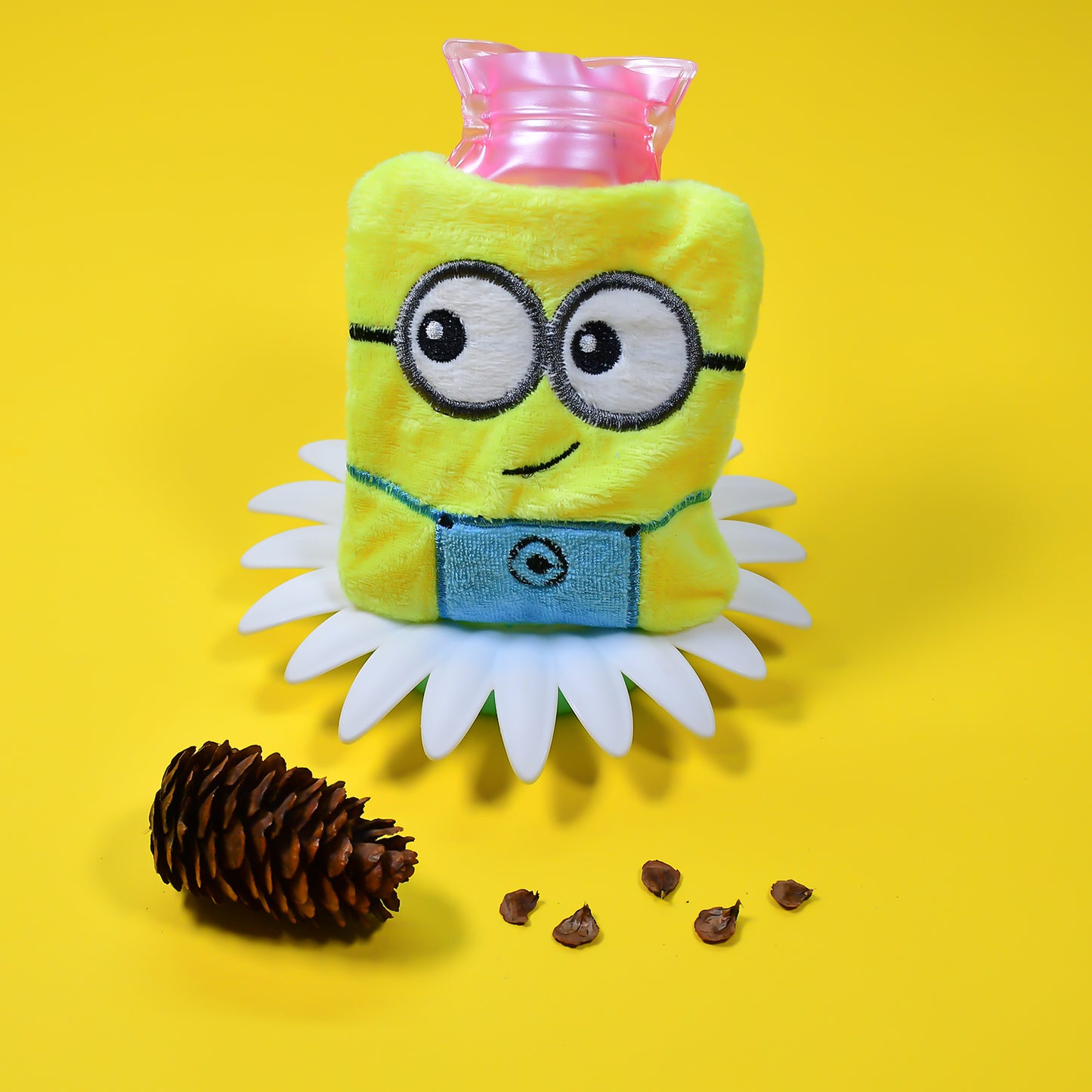 2-Eye Minions Hot Water Bag – Small Reusable Warmer for Pain Relief & Cramps