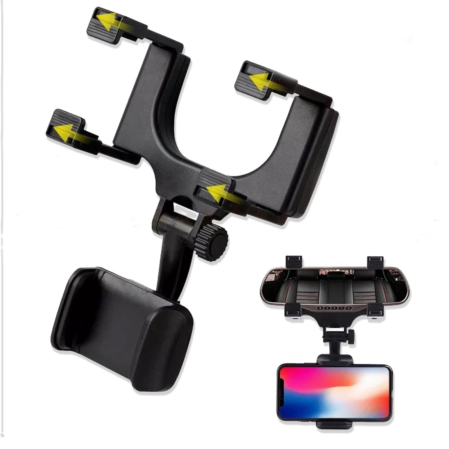 Universal Rear View Mobile Holder β Vehicle Mirror Phone Mount Stand ππ±