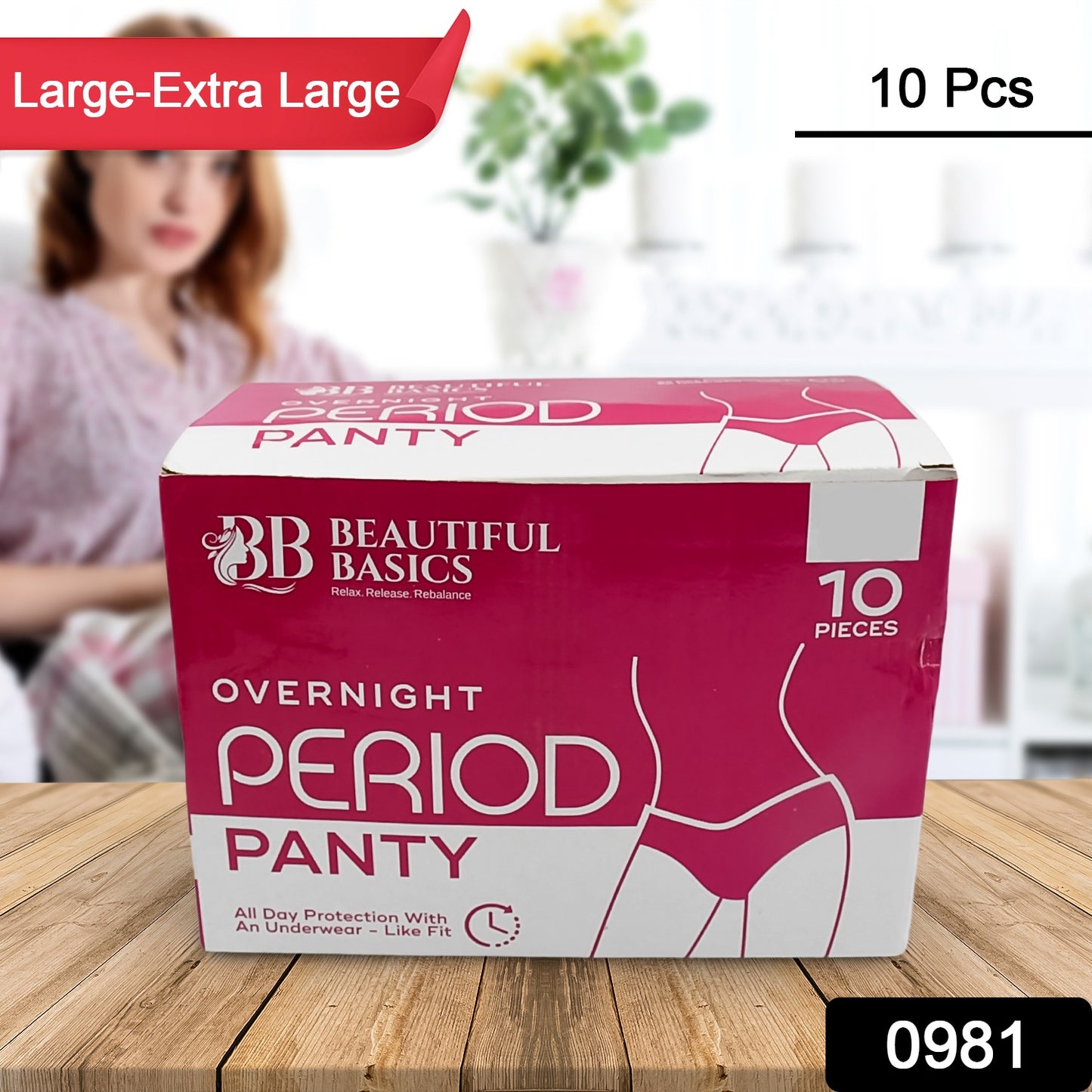 Women's Emergency Travel Kit – 10-in-1 Feminine Hygiene & First Period Kit with Underwear, Pantyliner & More