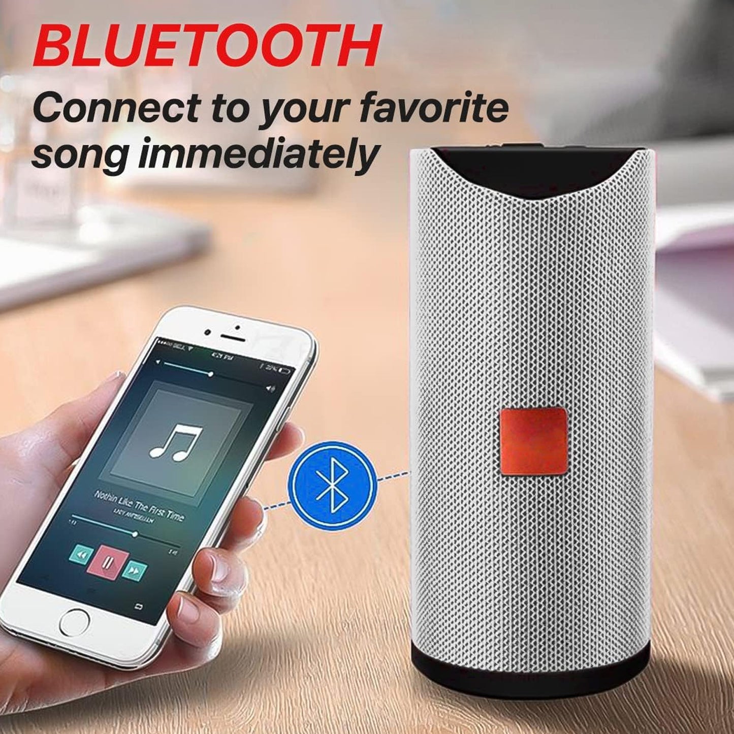 Portable Rechargeable Waterproof Bluetooth Speaker – High Sound & Splashproof Design