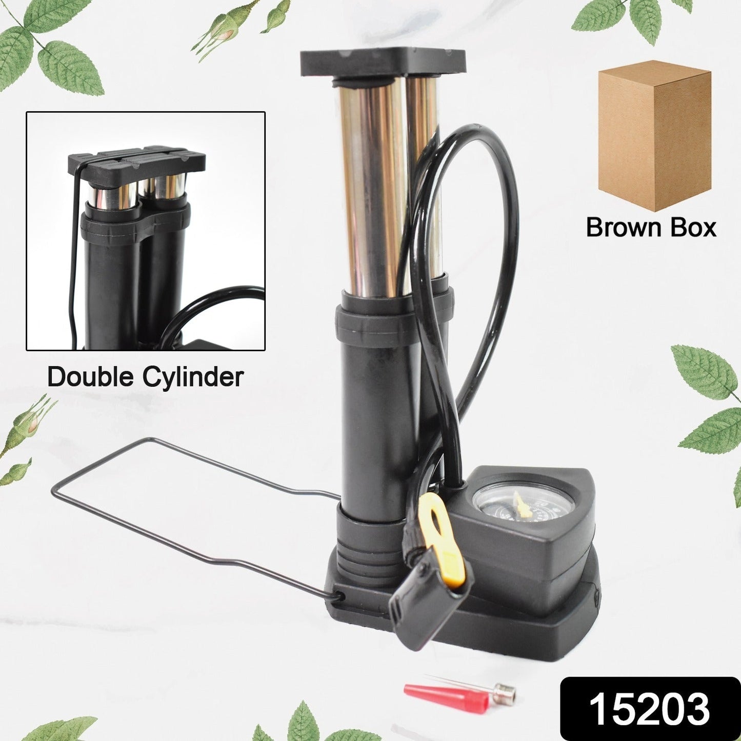 Foot Portable High Pressure Double - cylinder Air Pump (1 Pc) - Chestore