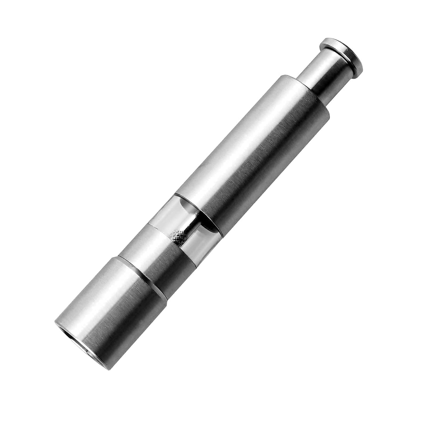 Stainless Steel Thumb Presser Salt & Pepper Grinder ā One-Handed Spice Mill