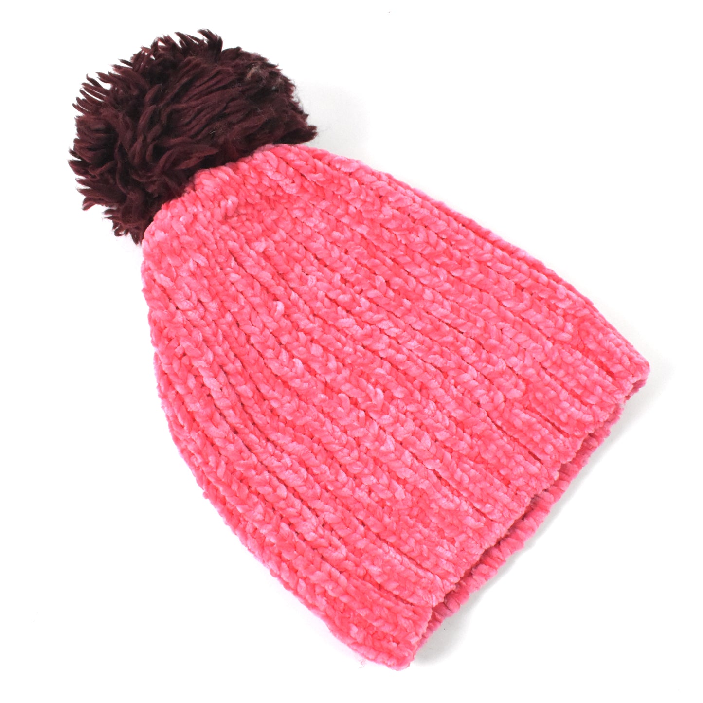 Soft Winter Cap Woolen Inside Fur Beanie Cap (1 Pc Mix Design Color)
