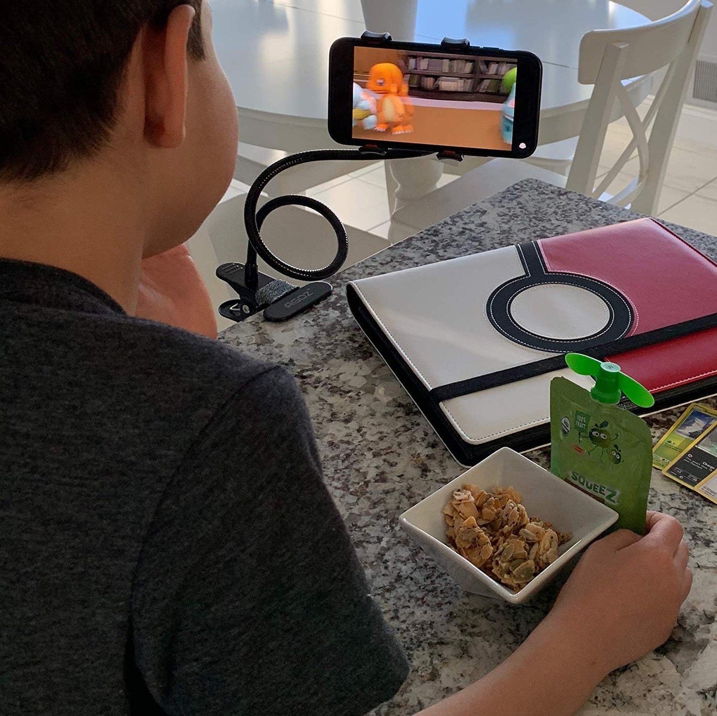 360 Degree Flexible Metal Lazy Stand Bracket - Portable & Foldable, Adjustable Viewing Stand