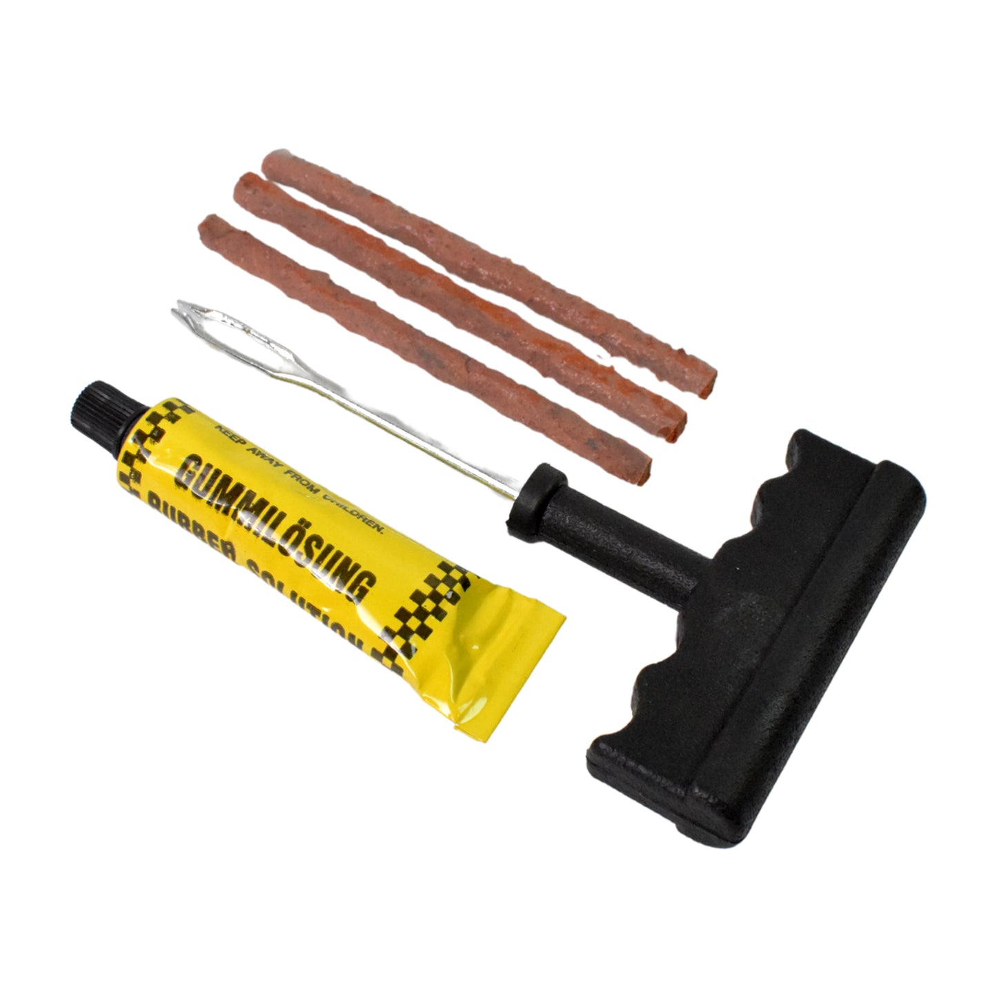 Tyre Puncture Repair Kit – 5-Piece Set with 3 Seal Strips for Emergency Fixes 🛞🛠️🚗
