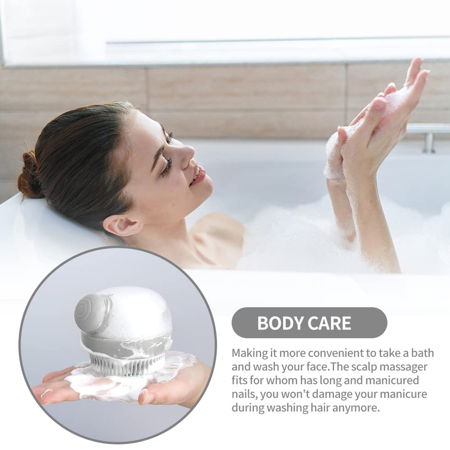 Scalp Massager Shampoo Brush – Hair Wash Brush for Deep Clean & Relaxation