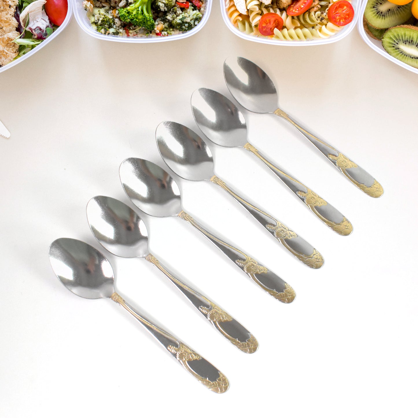 Stainless Steel Baby Spoon Set β 6-Piece Table Spoon Set for Kids & Toddlers