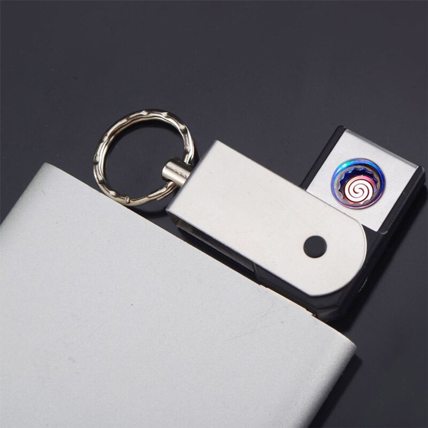 USB Mini Portable Rechargeable Lighter – Slim Metal Flameless Windproof Lighter