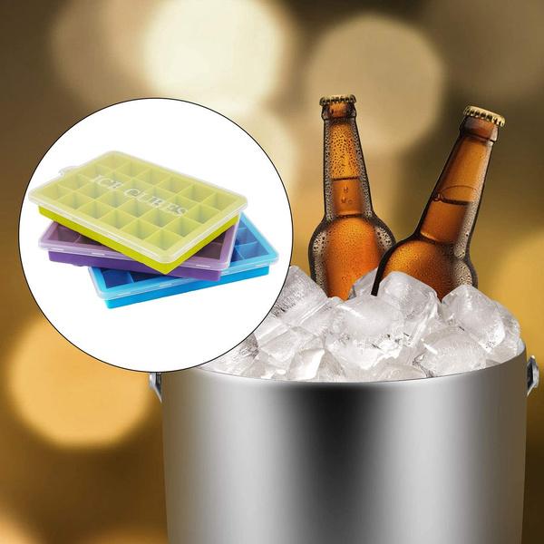 Silicone Ice Cube Tray – 24-Cavity Flexible & Easy-Release Ice Mold