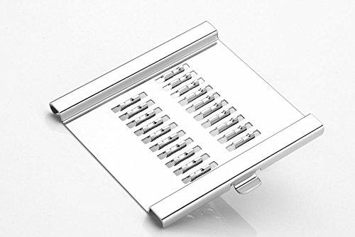 6-in-1 Stainless Steel Kitchen Chopper, Cutter, Slicer & Grater with Handle