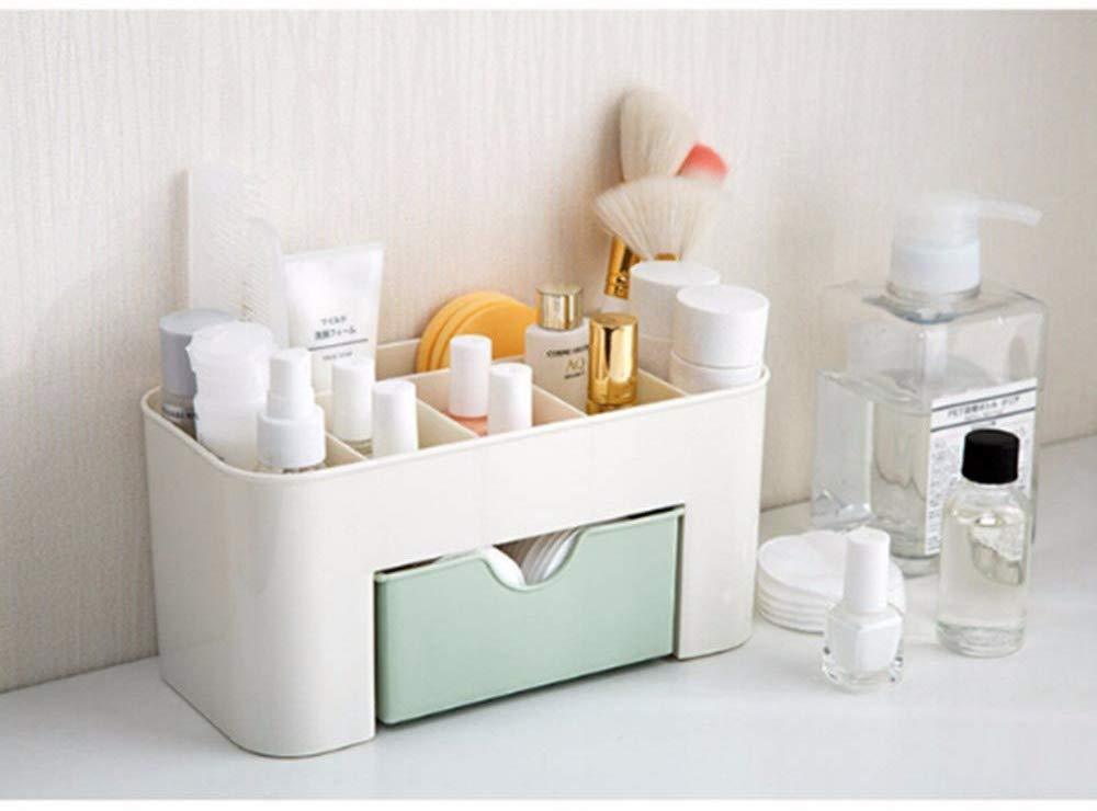💄 360° Rotating Makeup & Cutlery Box – Organized in Style!