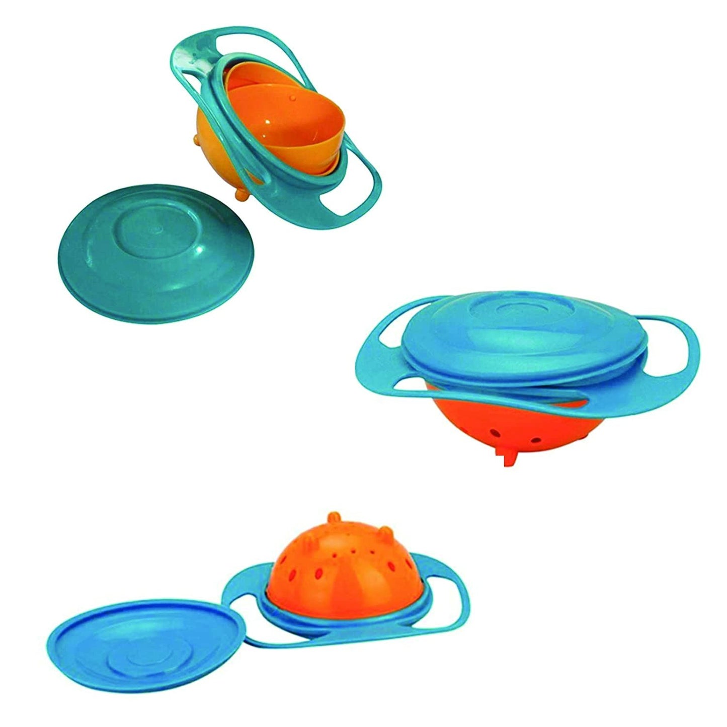 360° Rotating Gyro Bowl | Non-Spill Toddler Feeding Bowl for Mess-Free Meals