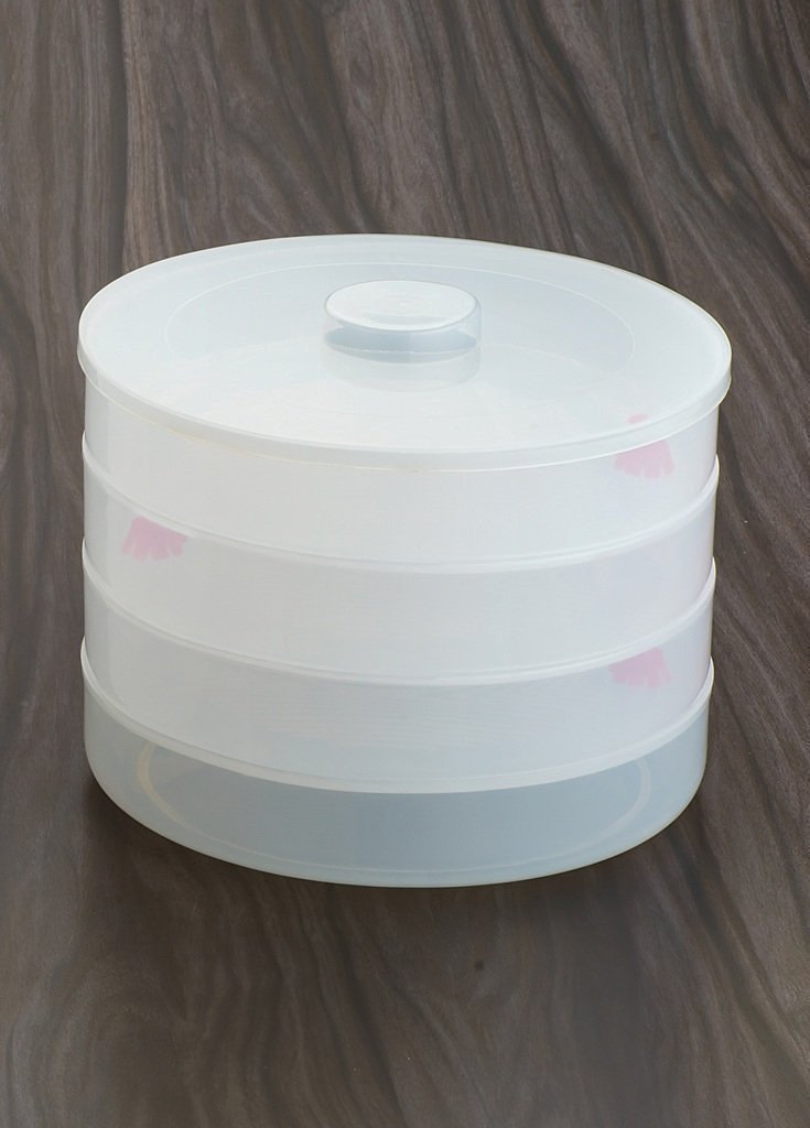 4-Compartment Plastic Sprout Maker – Efficient Seed Sprouting for Healthy Meals