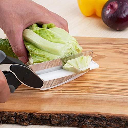Stainless Steel 4-in-1 Clever Cutter – Versatile Kitchen Tool for Cutting & Slicing