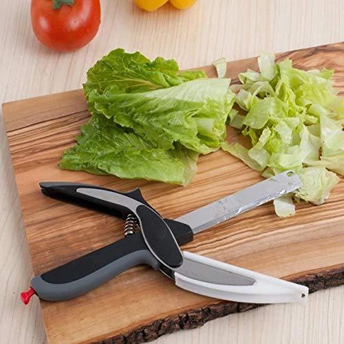 Stainless Steel 4-in-1 Clever Cutter – Versatile Kitchen Tool for Cutting & Slicing