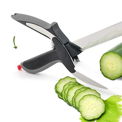 Stainless Steel 4-in-1 Clever Cutter – Versatile Kitchen Tool for Cutting & Slicing