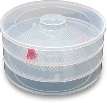 3-Compartment Plastic Sprout Maker – Efficient Seed Sprouting for Home Use