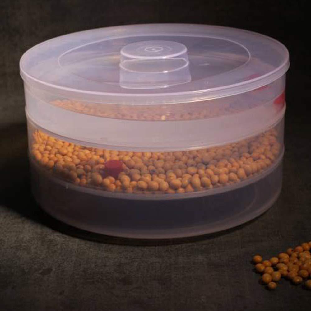 3-Compartment Plastic Sprout Maker – Efficient Seed Sprouting for Home Use