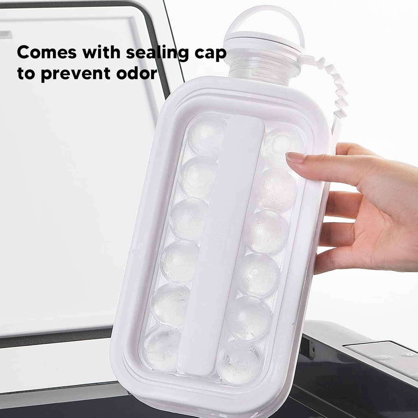 2-in-1 Ice Ball Maker – 17 Round Ice Cube Tray & Portable Storage ❄️🧊