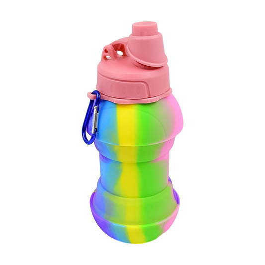 Flexible Collapsible Silicone Sports Water Bottle – 260ml, 20cm Folding, BPA-Free & Portable