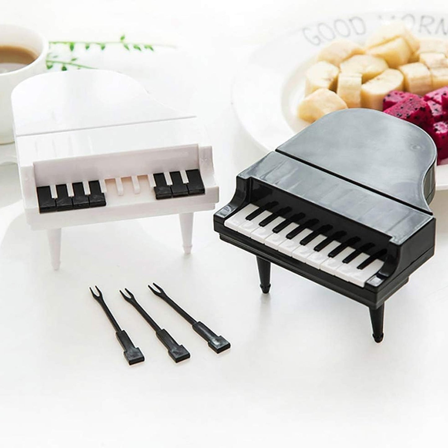 10 - Piece Creative Piano Fruit Fork Set for Snacks & Desserts - Chestore