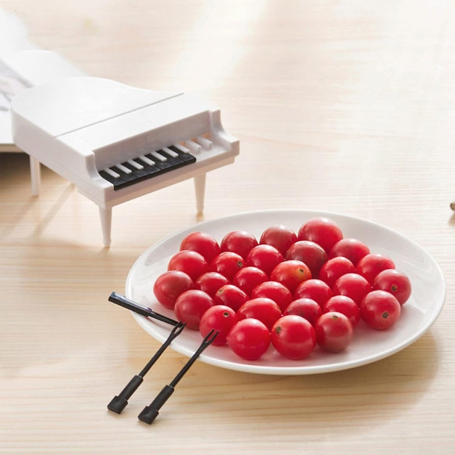 10 - Piece Creative Piano Fruit Fork Set for Snacks & Desserts - Chestore