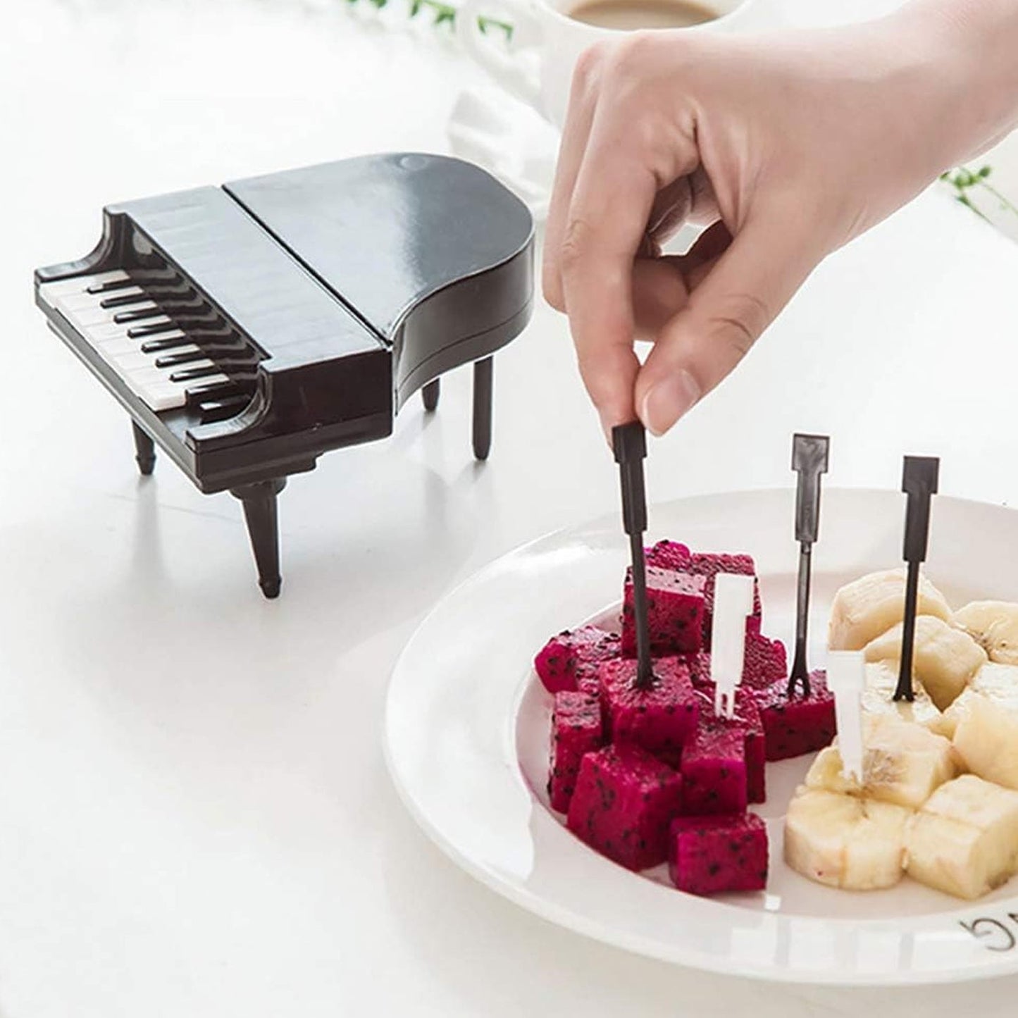 10 - Piece Creative Piano Fruit Fork Set for Snacks & Desserts - Chestore