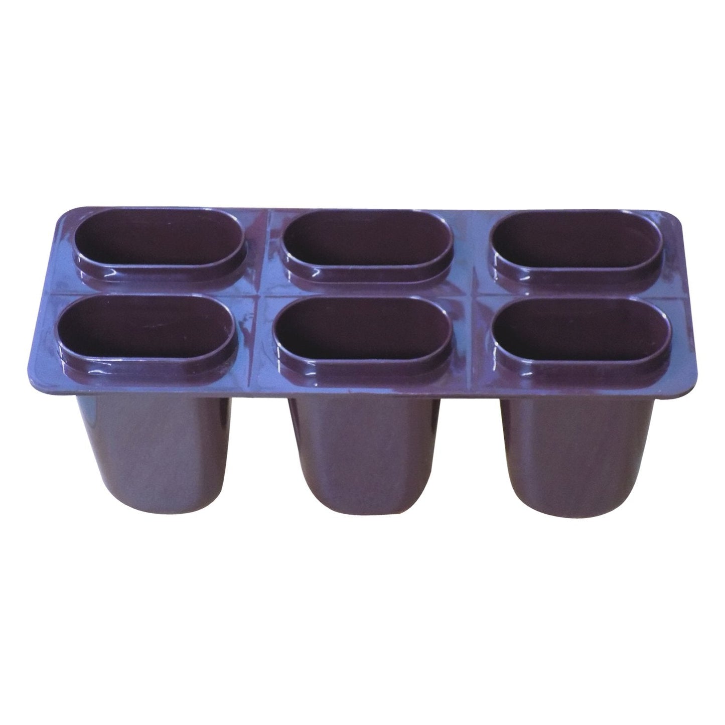 1148 Plastic Ice Candy Maker Kulfi Maker Moulds Set With 6 Cups (Multicolour) - Chestore
