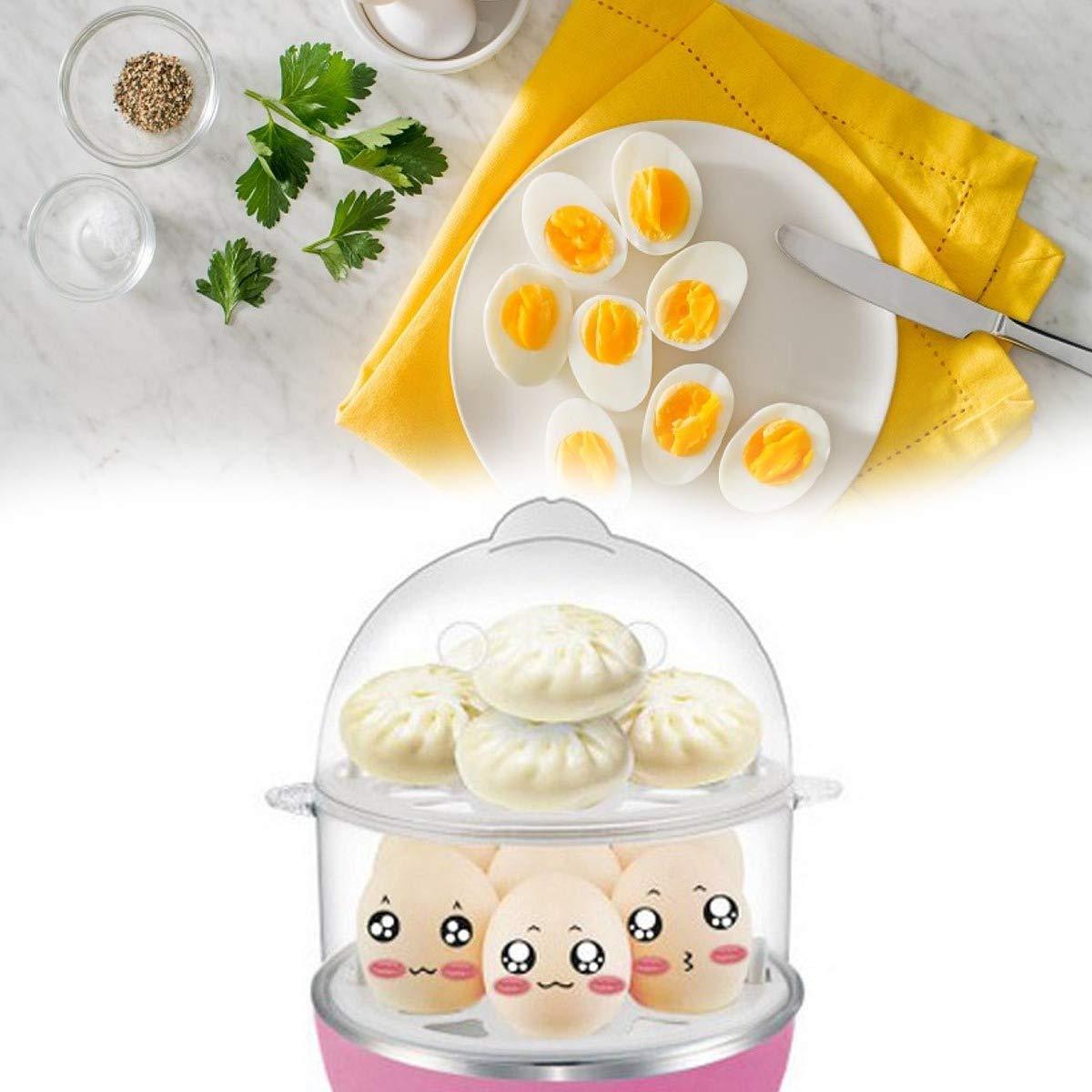Multi-Function 2-Layer 14-Egg Cooker, Boiler & Steamer – Efficient & Quick Cooking