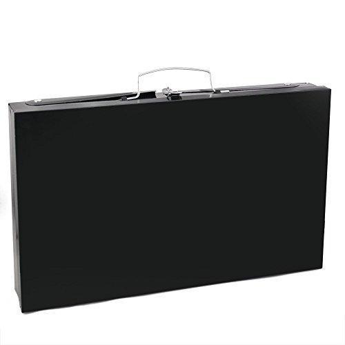 125 Stainless Steel Briefcase Style Barbecue Grill Toaster (Medium Black) - Chestore