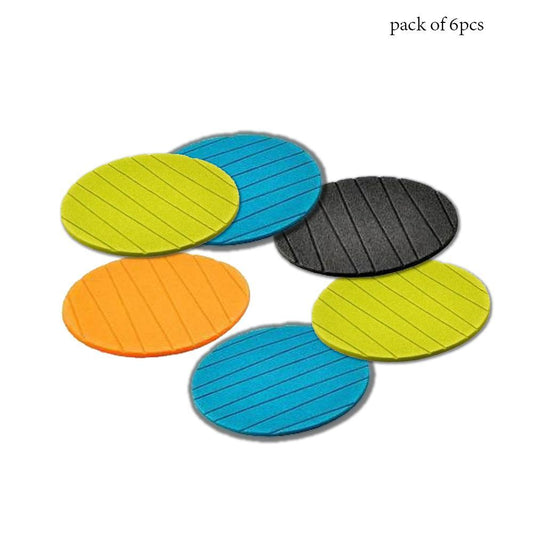 6-Piece Round Silicone Cup Mat Coaster – Heat-Resistant & Non-Slip