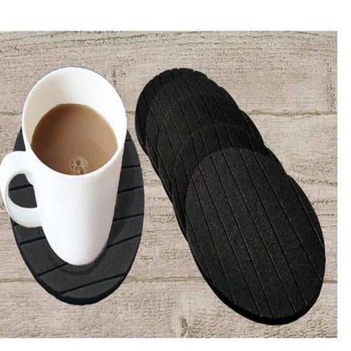 6-Piece Round Silicone Cup Mat Coaster – Heat-Resistant & Non-Slip