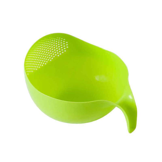 Rice Bowl Thick Drain Basket with Handle – Durable, Multi-Purpose Strainer